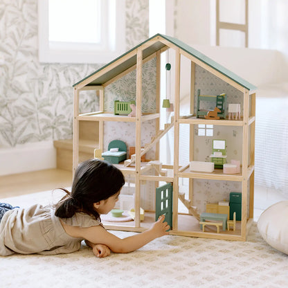 Tiny Land® Sweetwood Evergreen Dollhouse without Dolls - WT0017GN