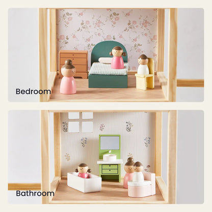 Tiny Land® Sweetwood Evergreen Dollhouse without Dolls - WT0017GN