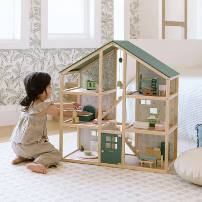 Tiny Land® Sweetwood Evergreen Dollhouse without Dolls - WT0017GN