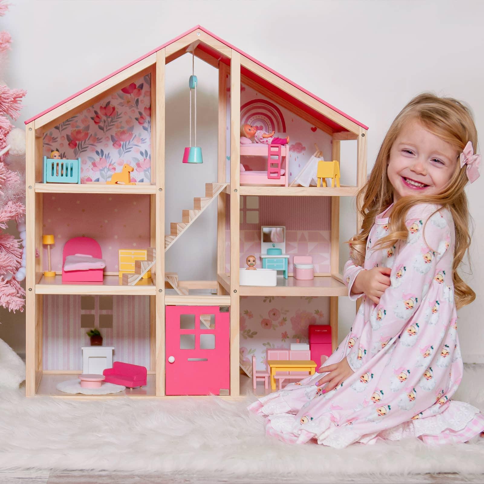 Tiny Land® Sweetwood Love Dollhouse without Dolls - WT0017