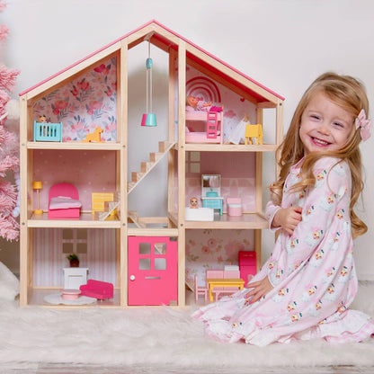 Tiny Land® Sweetwood Love Dollhouse without Dolls - WT0017