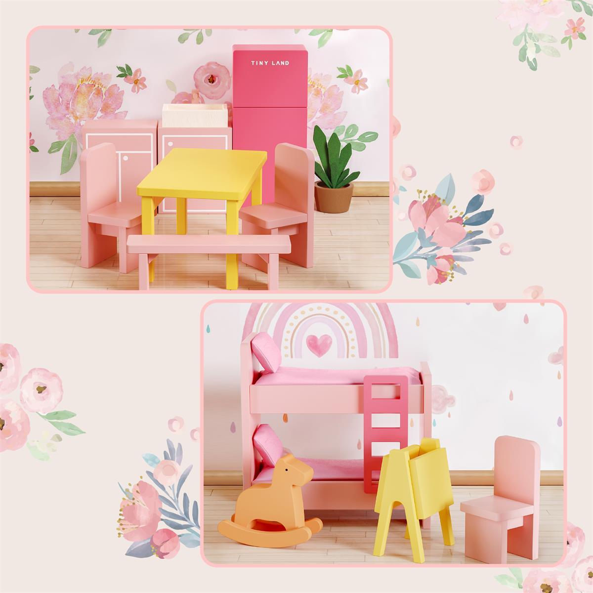 Tiny Land® Sweetwood Love Dollhouse without Dolls - WT0017