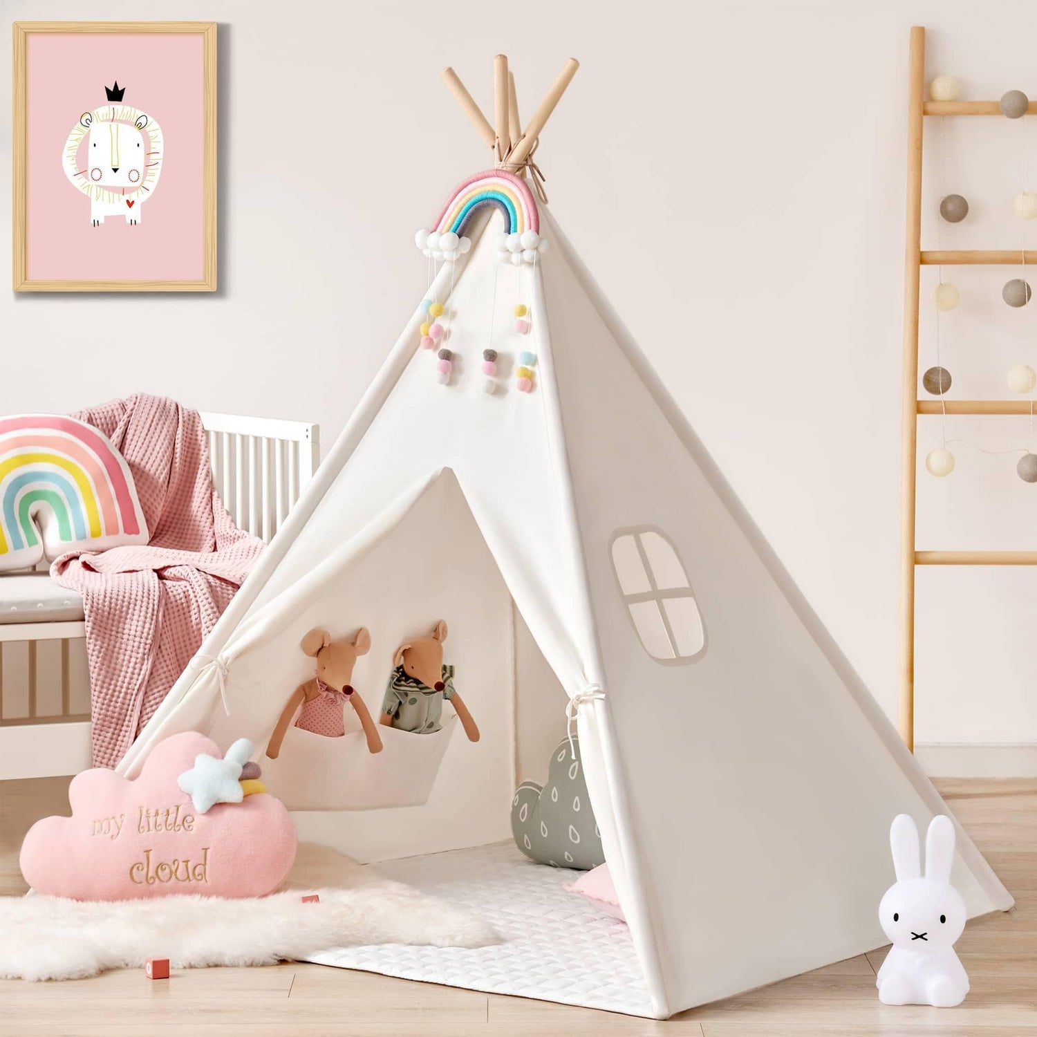 Tiny Land® Teepee for Kids with Mat - TLTGTP003