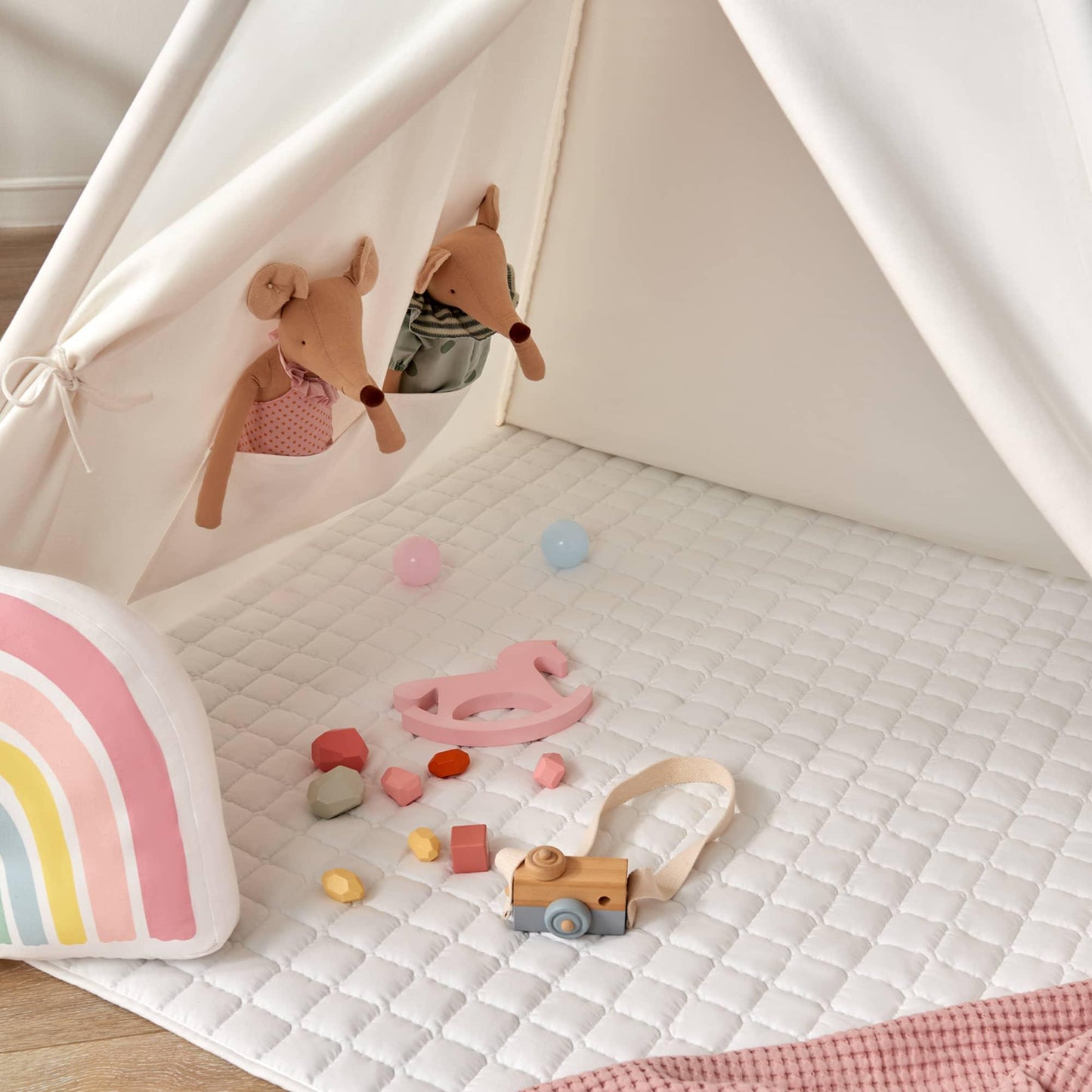 Tiny Land® Teepee for Kids with Mat - TLTGTP003