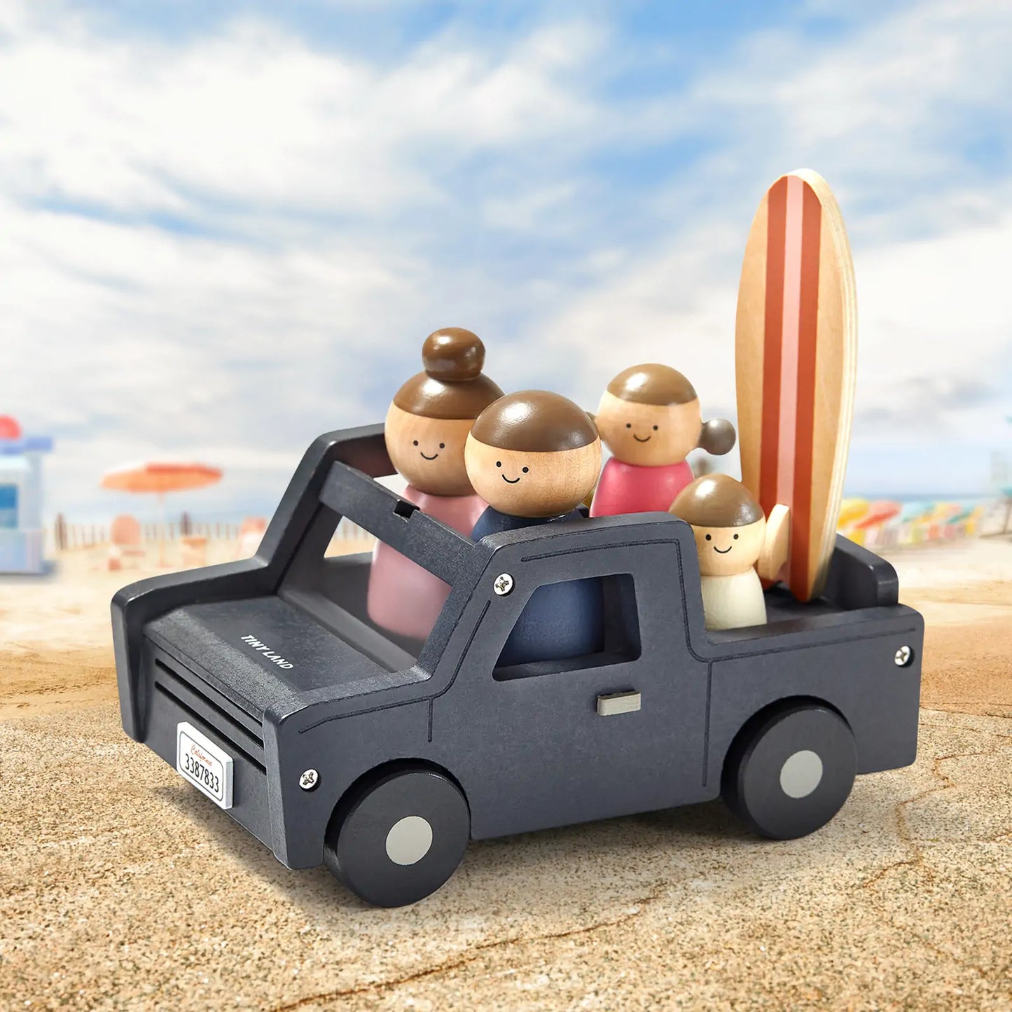 Tiny Land® Wooden Dollhouse - Garage - TLTGDH005BK