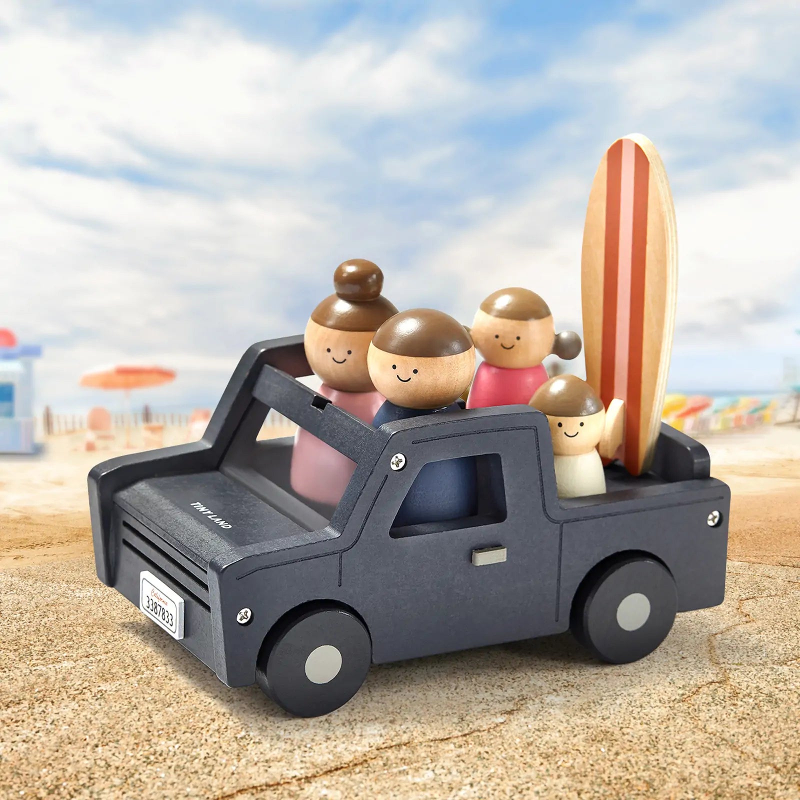 Tiny Land® Wooden Dollhouse - Garage - TLTGDH005BK