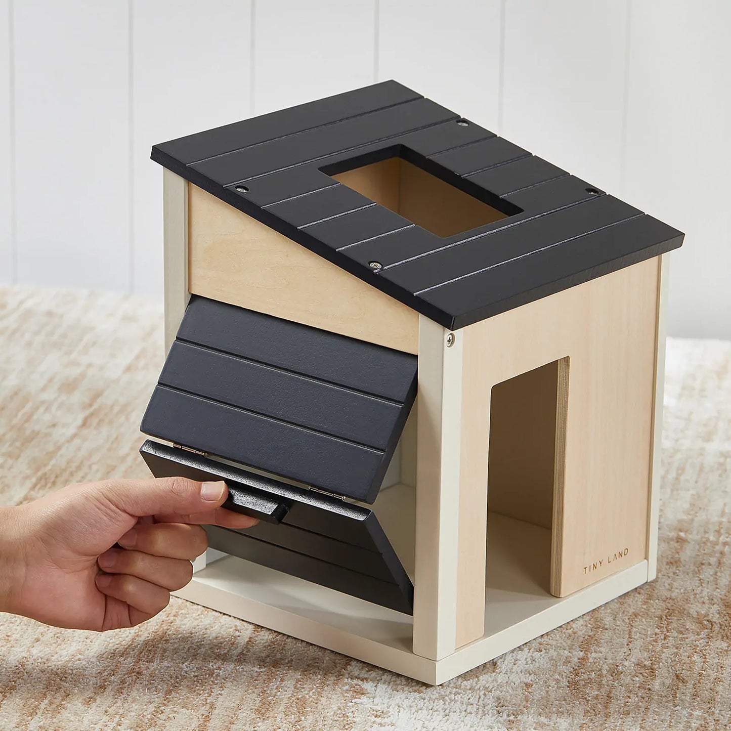 Tiny Land® Wooden Dollhouse - Garage - TLTGDH005BK