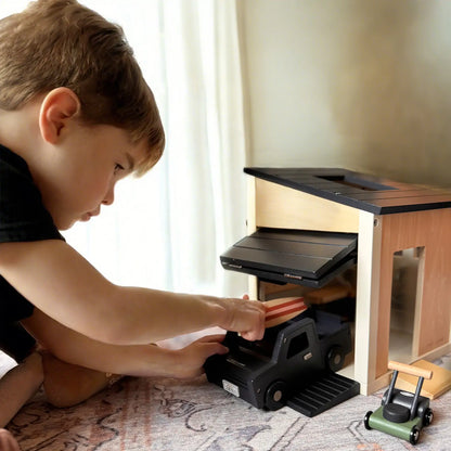 Tiny Land® Wooden Dollhouse - Garage - TLTGDH005BK