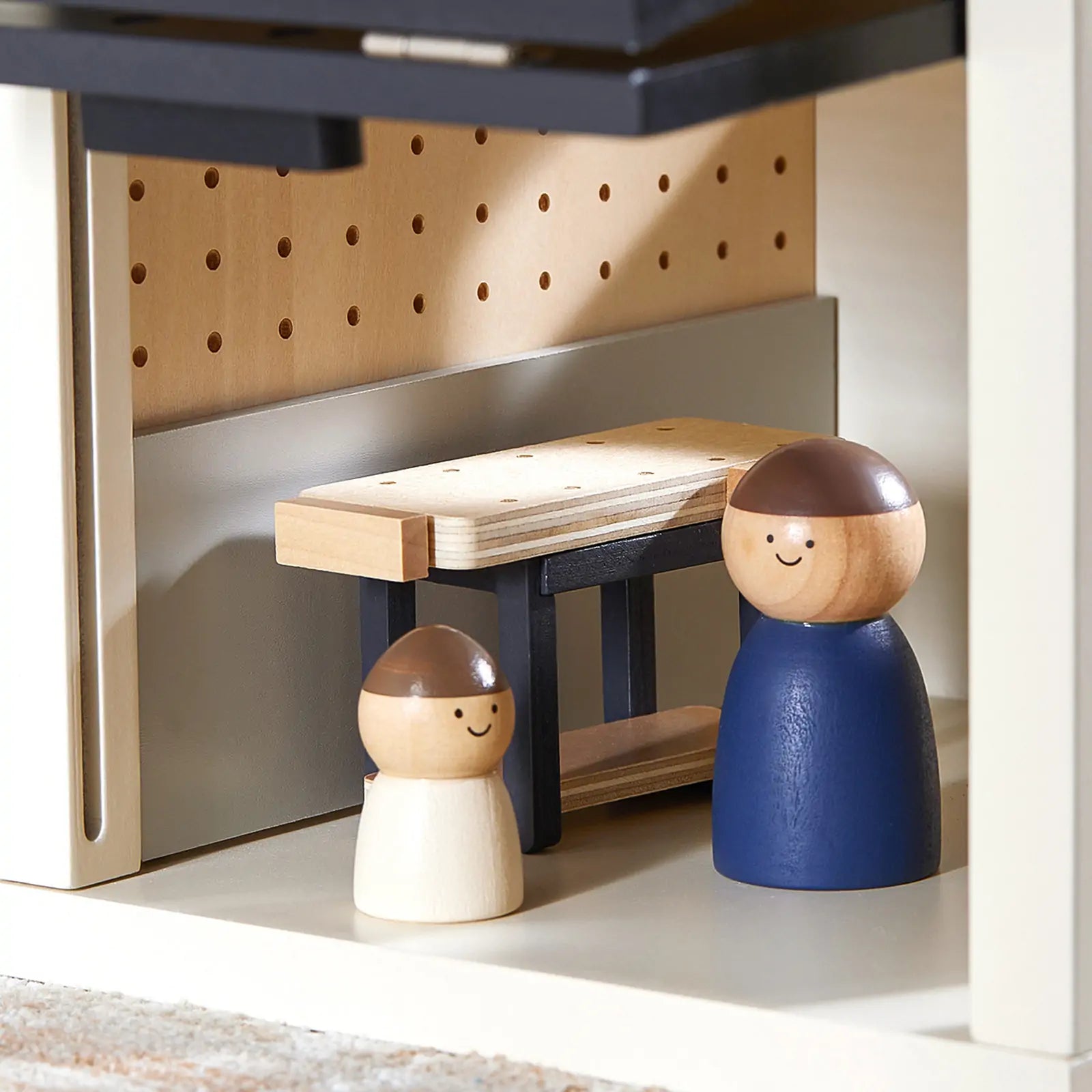 Tiny Land® Wooden Dollhouse - Garage - TLTGDH005BK