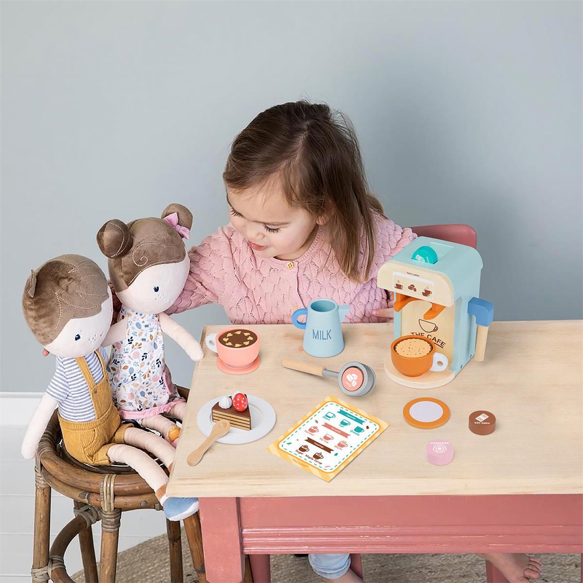 Tiny Land® Wooden Kids Play Coffee Maker Set – Albee Baby
