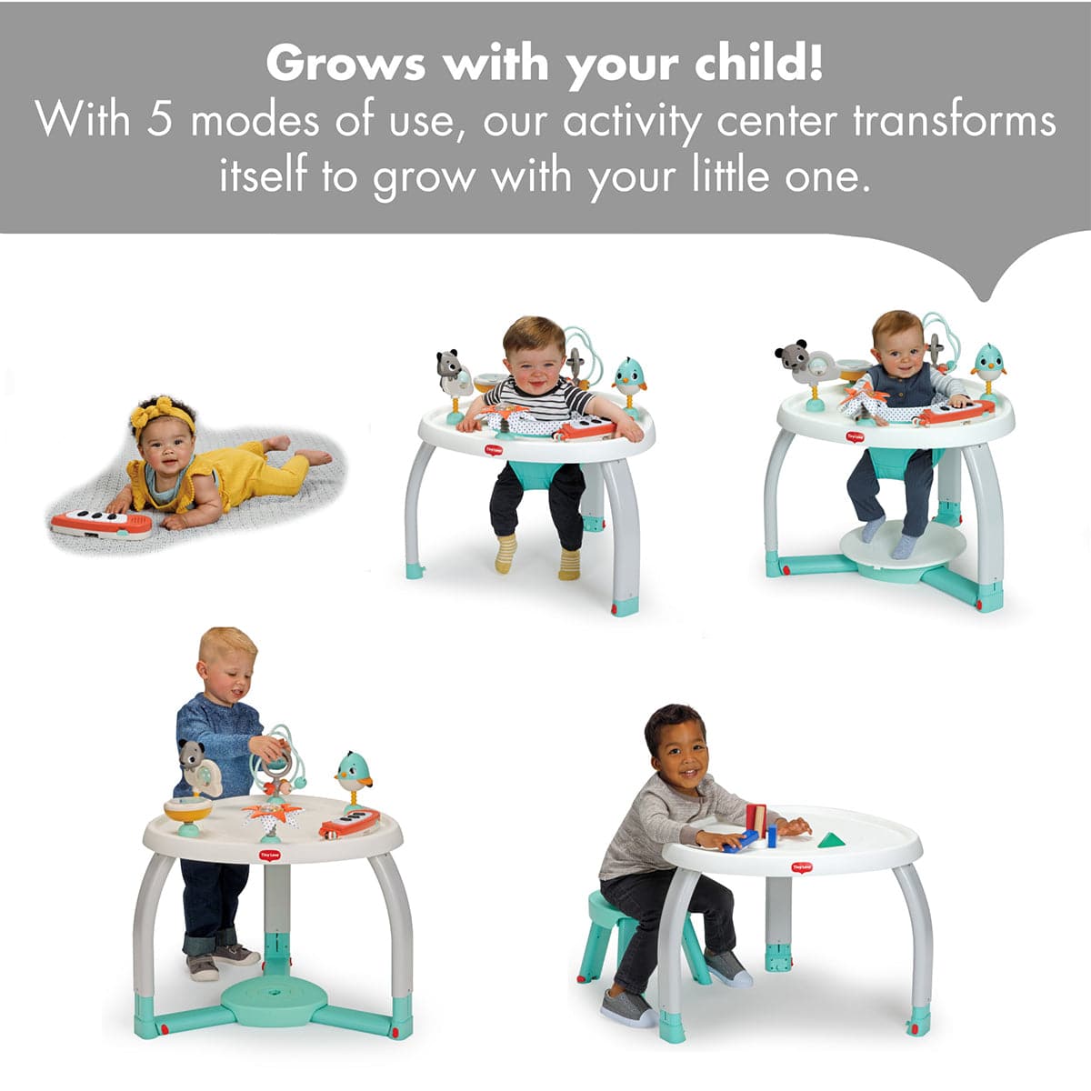 Tiny Love 5-in-1 Here I Grow Stationary Activity Center - Magical Tales - WA111FGO