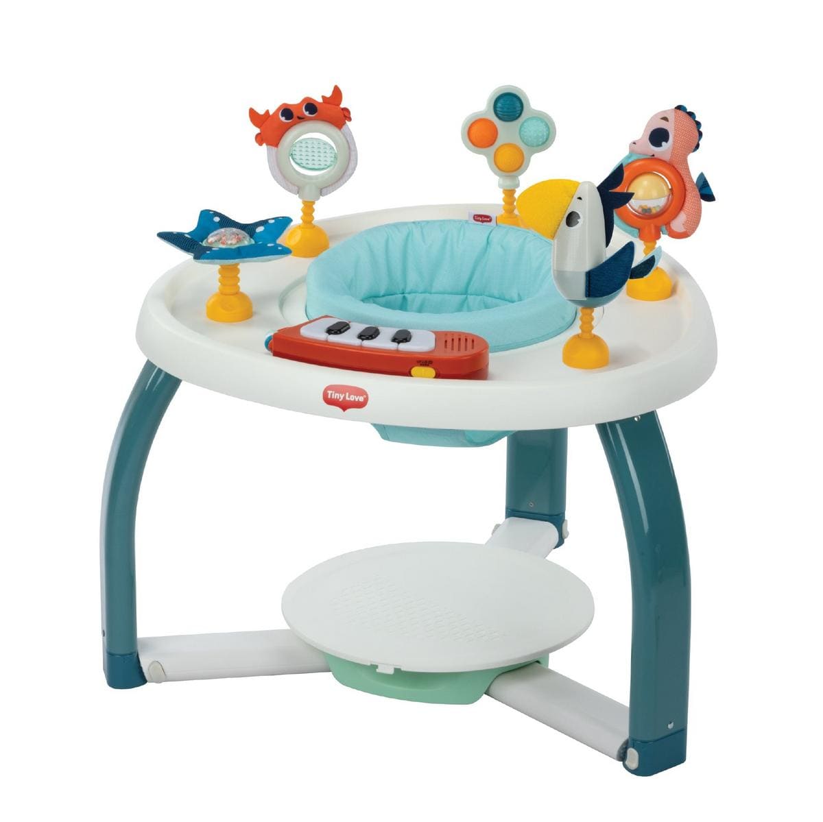 Tiny Love baby activity center with seat and hanging ocean themed toys