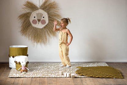 Toddlekind Leaf Organic Cotton Playmat - Sand Castle - 4260620339188