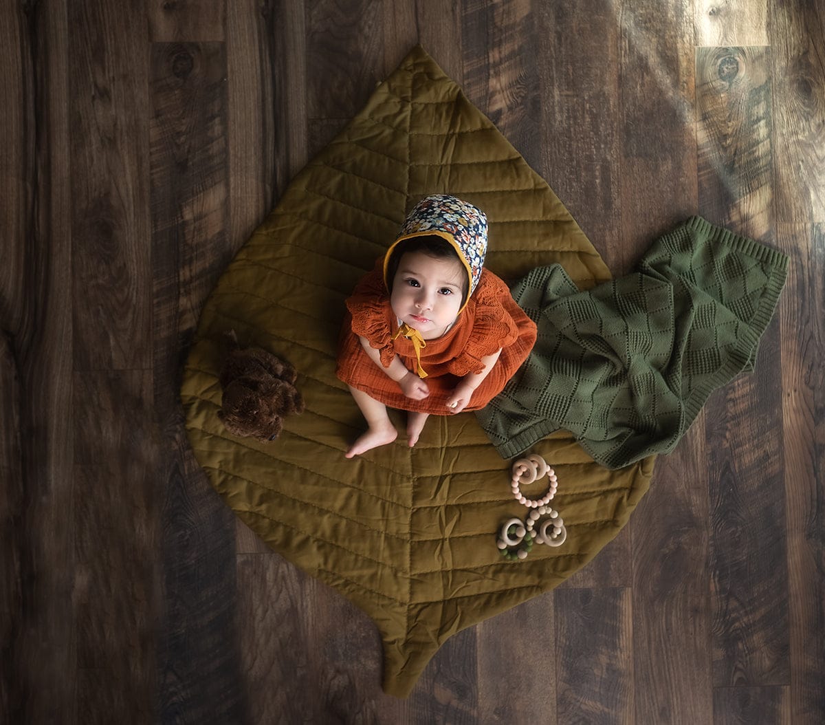 Toddlekind Leaf Organic Cotton Playmat - Sand Castle - 4260620339188