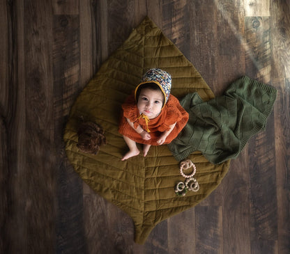 Toddlekind Leaf Organic Cotton Playmat - Sand Castle - 4260620339188