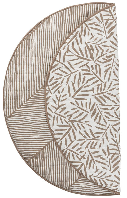 Toddlekind Quilted Cotton Reversible Playmat - Tan - 4260620339096