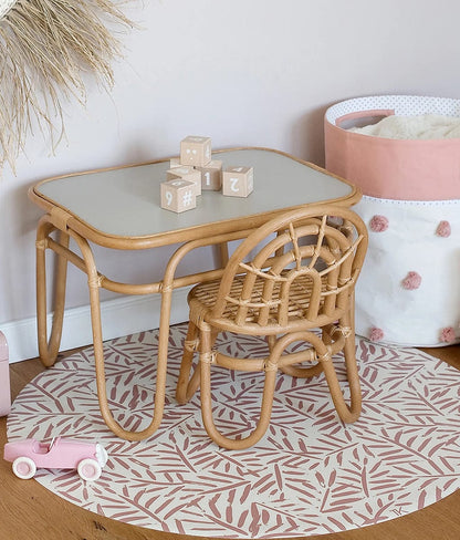 Toddlekind Prettier High Chair Splat Mats - Ocean Leaves - Sea Shell - 4260620339539