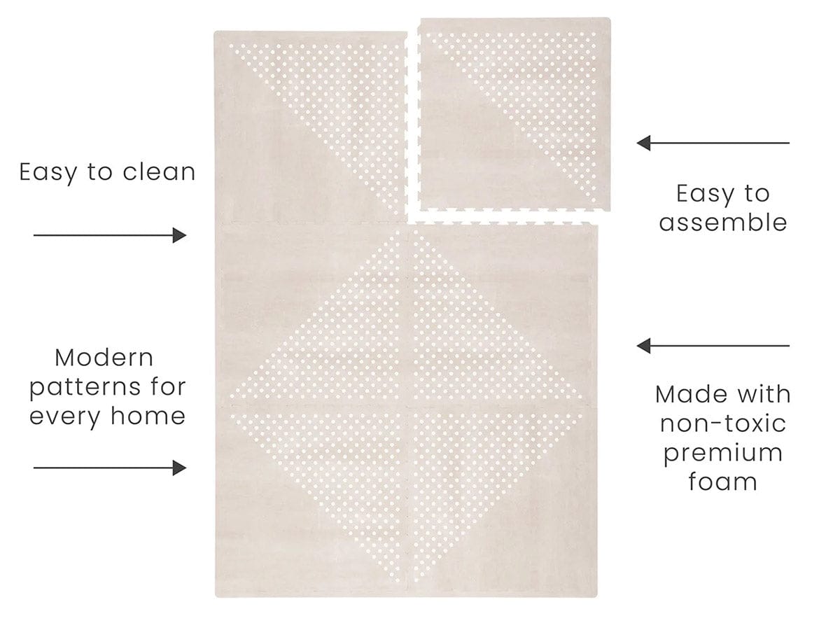 Toddlekind Printed Foam Puzzle Playmat - Earth - Clay - 4260620339980