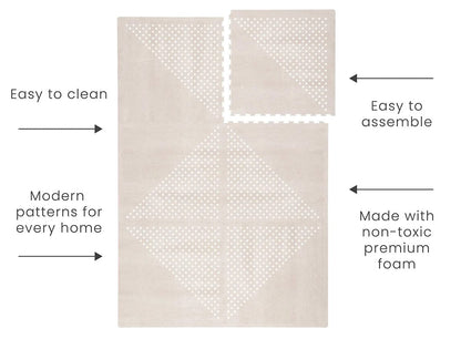 Toddlekind Printed Foam Puzzle Playmat - Earth - Clay - 4260620339980