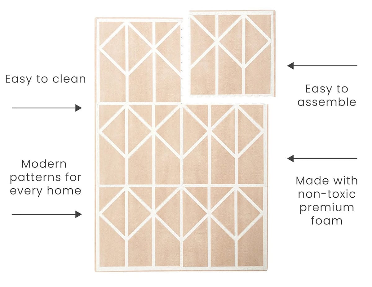 Toddlekind Printed Foam Puzzle Playmat - Nordic - Petroleum - 4260620330017