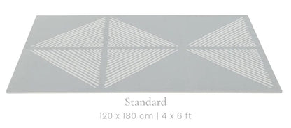 Toddlekind Printed Foam Puzzle Playmat - Sandy Lines - Stone - 4260620339065