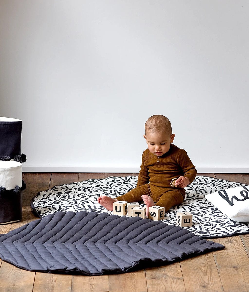 Toddlekind Quilted Cotton Reversible Playmat - Anchor - 4260620339102