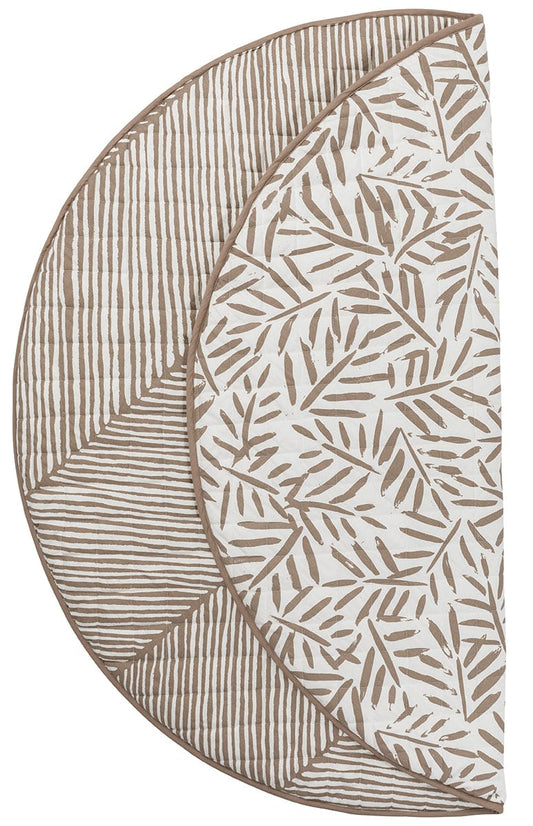 Toddlekind Quilted Cotton Reversible Playmat - Tan - 4260620339096