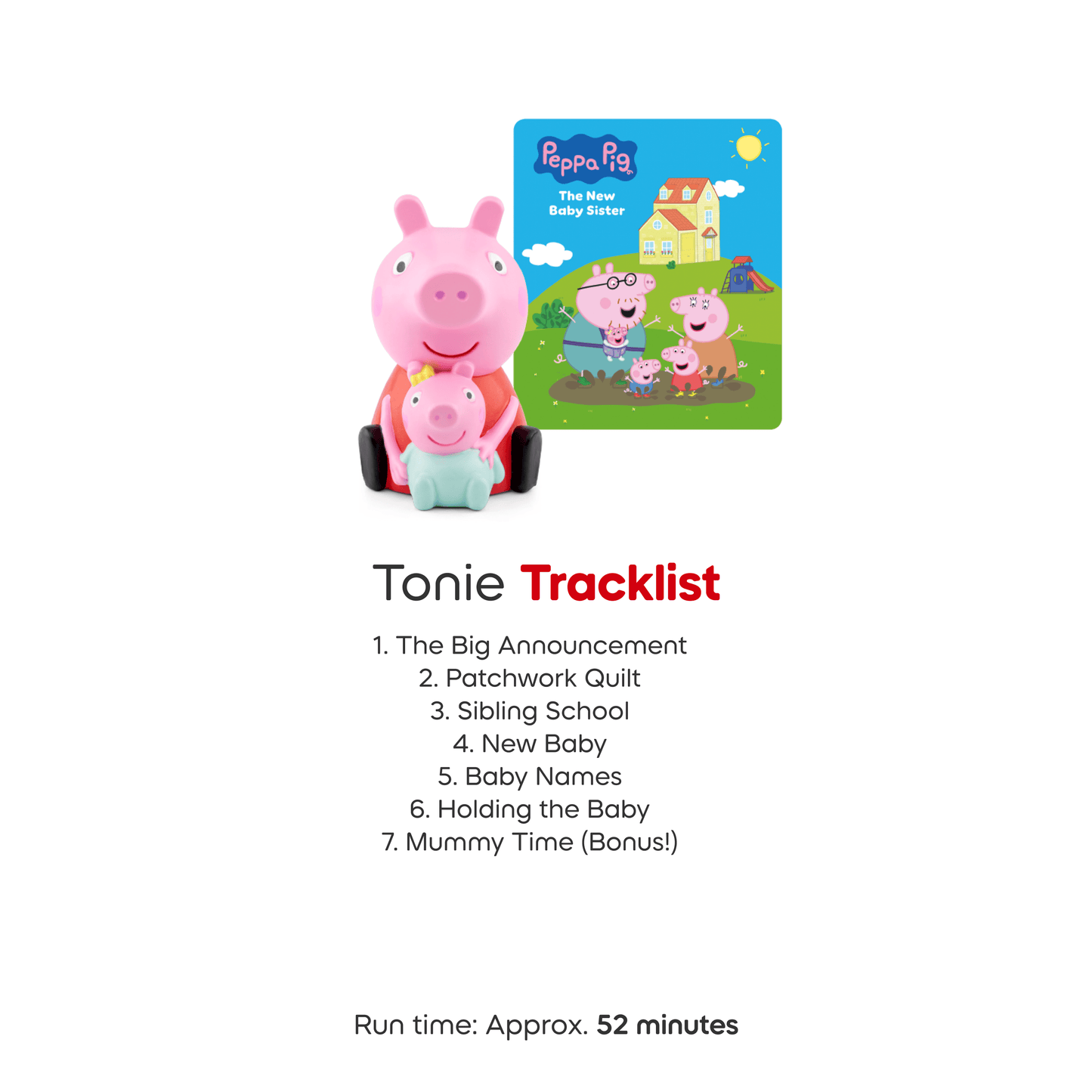 Tonies Peppa Pig The New Baby Sister Audio Character (3y+) - 11003322