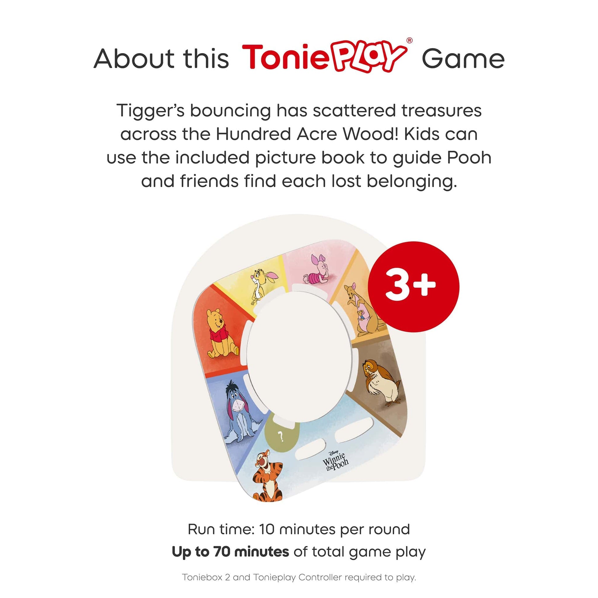Tonies Toniebox 2 Full Play Set - Winnie the Pooh (Sunset Red) - 11003012