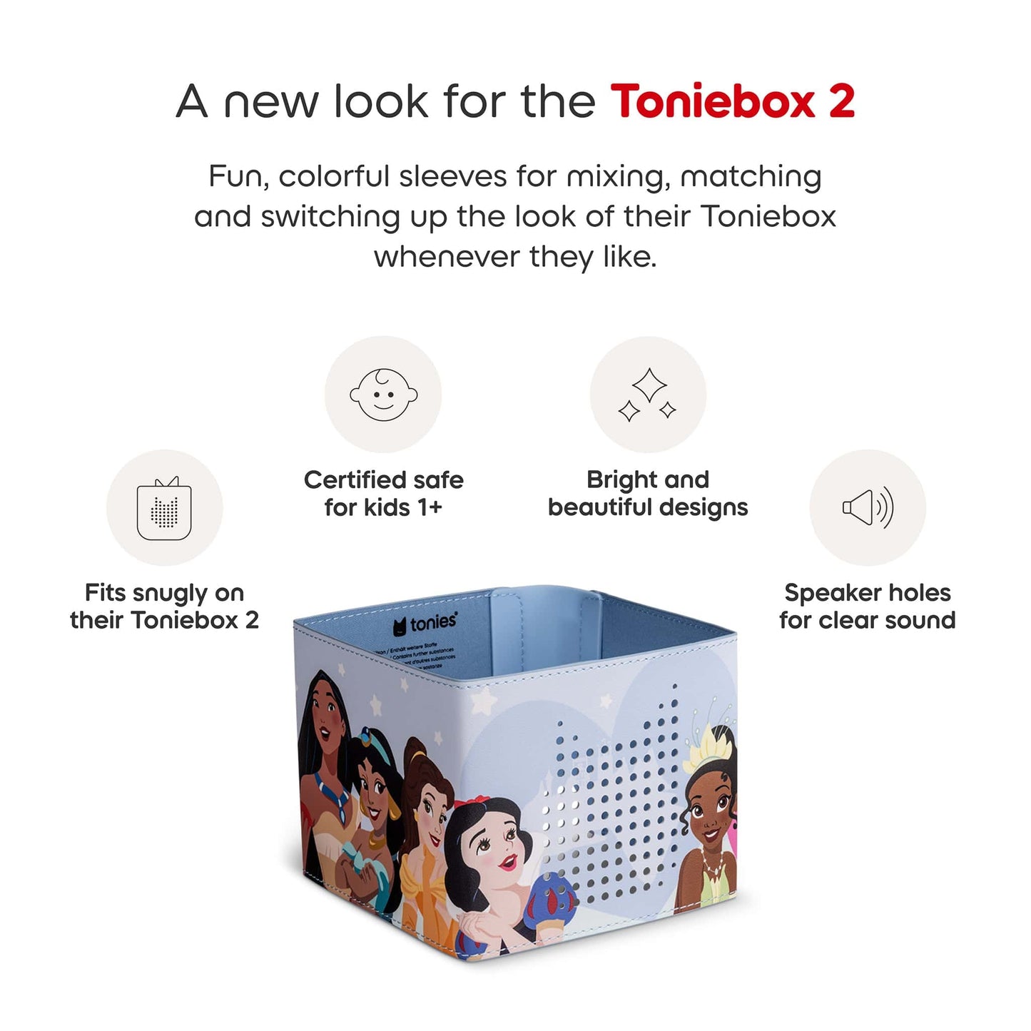 Tonies Toniebox 2 Sleeve - Disney Princess - 11003068