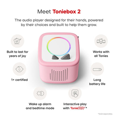 Tonies Toniebox 2 Starter Set - Playtime Puppy (Cloud Pink) - 11003121