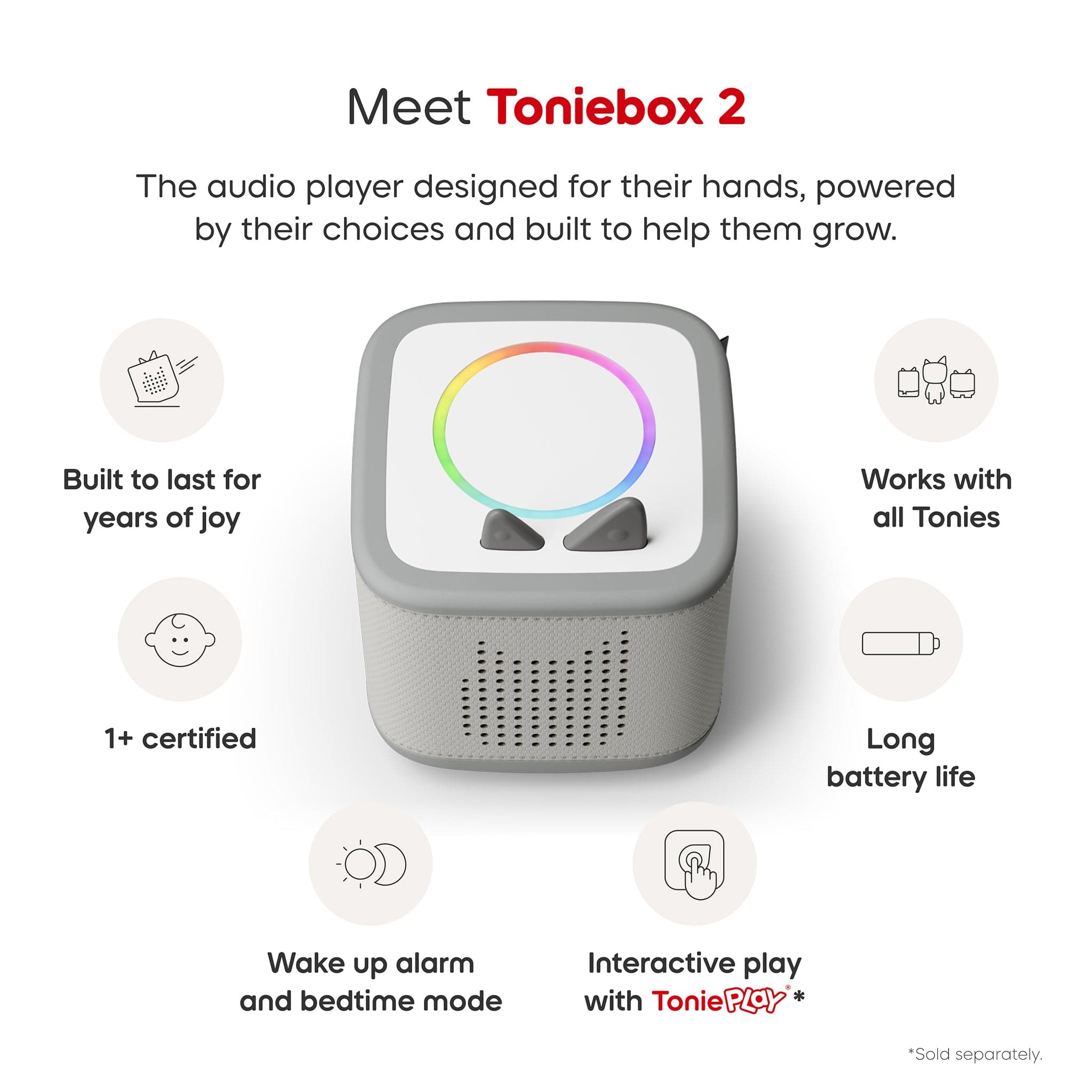 Tonies Toniebox 2 Starter Set - Playtime Puppy (Moon Gray) – Albee
