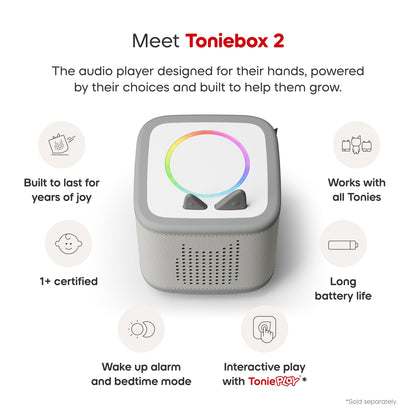 Tonies Toniebox 2 Starter Set - Playtime Puppy (Moon Gray) - 11003124