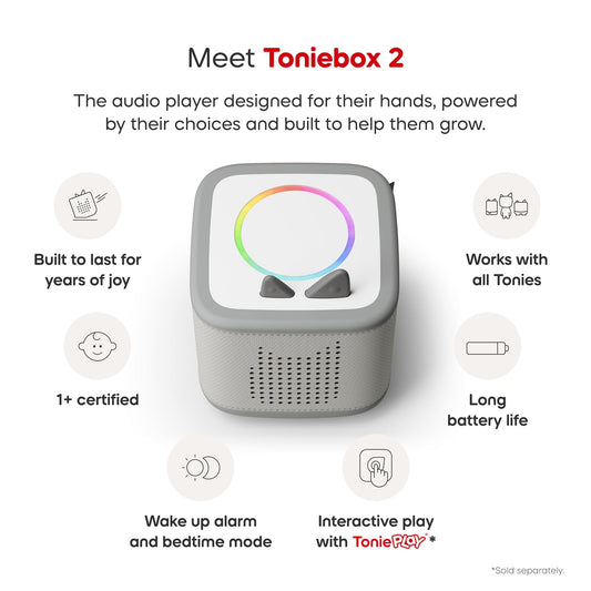 Tonies Toniebox 2 Starter Set - Playtime Puppy (Moon Gray) - 11003124