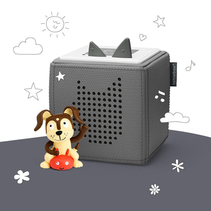 Tonies Toniebox Playtime Puppy Starter Set - Gray with Audio Character (3y+) - 10000764