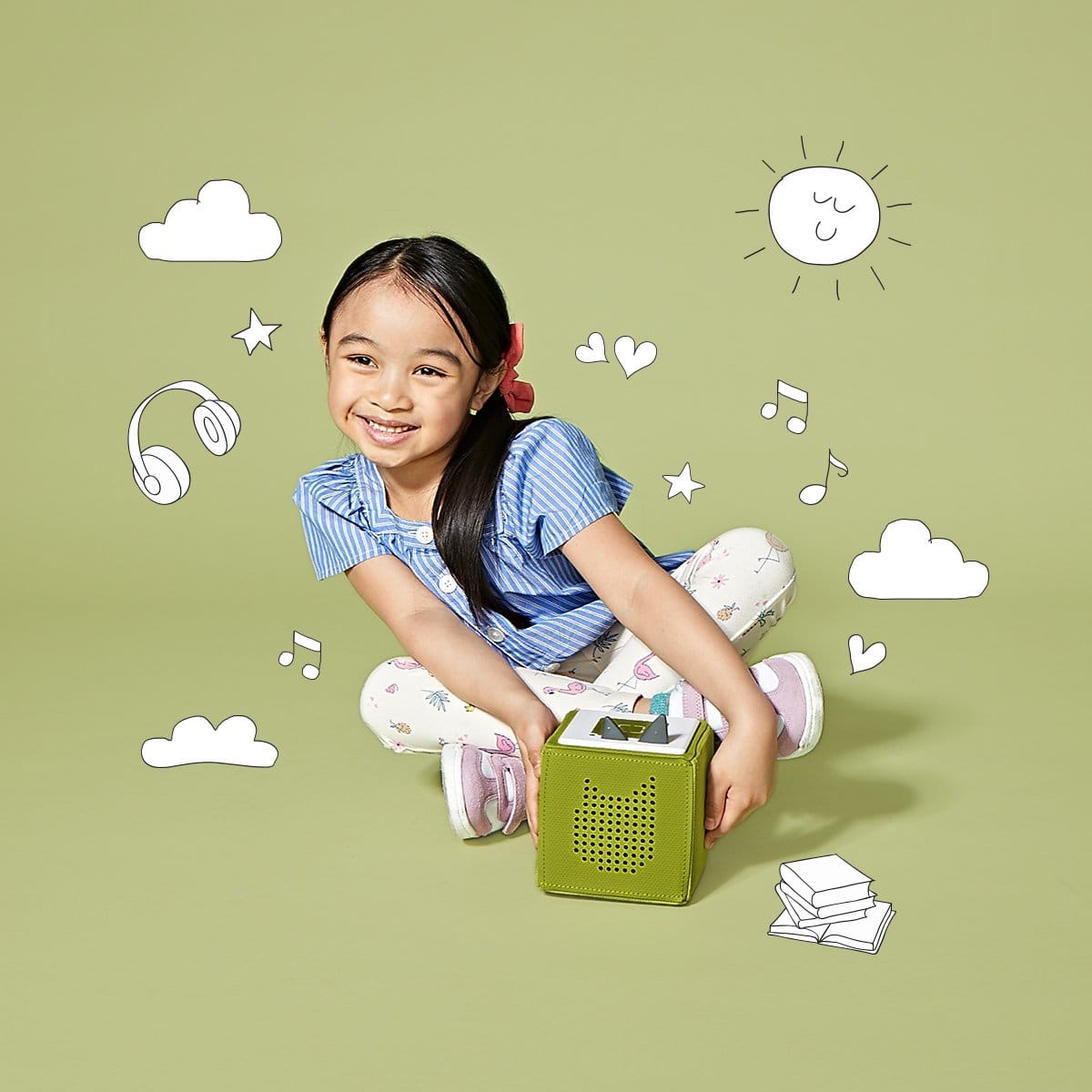 Tonies Toniebox Playtime Puppy Starter Set - Green with Audio Character (3y+) - 10000765