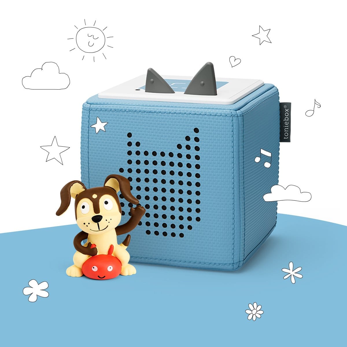 Tonies Toniebox Playtime Puppy Starter Set - Light Blue with Audio Character (3y+) - 10000761