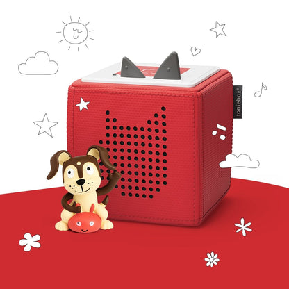 Tonies Toniebox Playtime Puppy Starter Set - Red with Audio Character (3y+) - 10000760