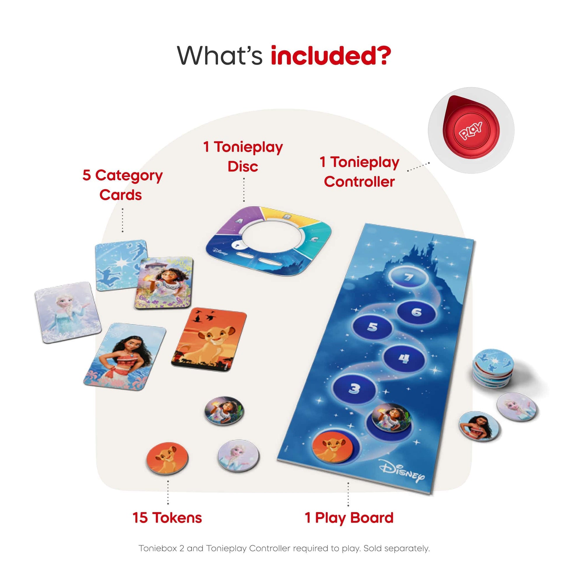 Tonies Tonieplay Game & Controller Set: Disney Quiz Kingdom - 11002954
