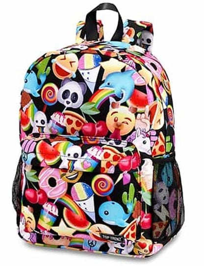 Top Trenz 2 Zipper Kid Backpack - 'Moji-Nation - BP-NATION