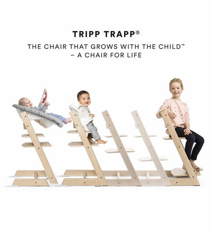 Tripp Trapp Complete High Chair Bundle - Whitewash / Robot Grey