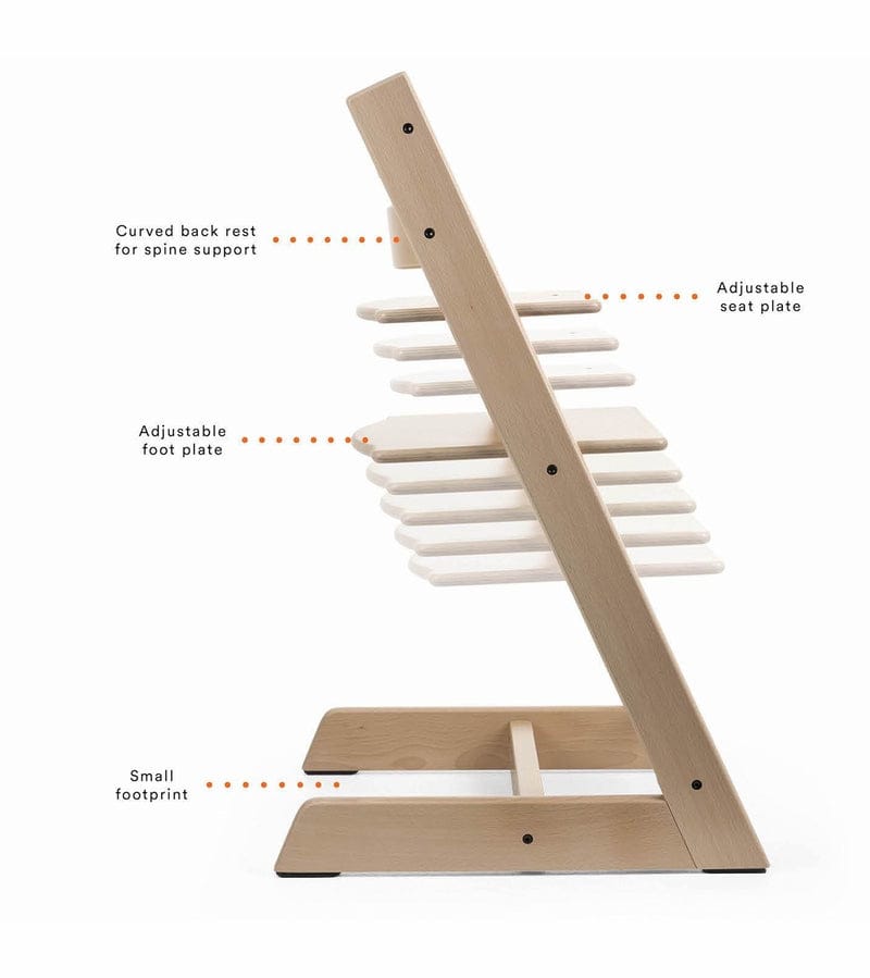 Tripp Trapp High Chair and Cushion with Stokke Tray - Natural / Into the Deep