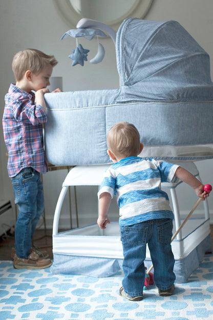 TruBliss Sweetli Deluxe Bassinet - Chambray - BA302-CBY