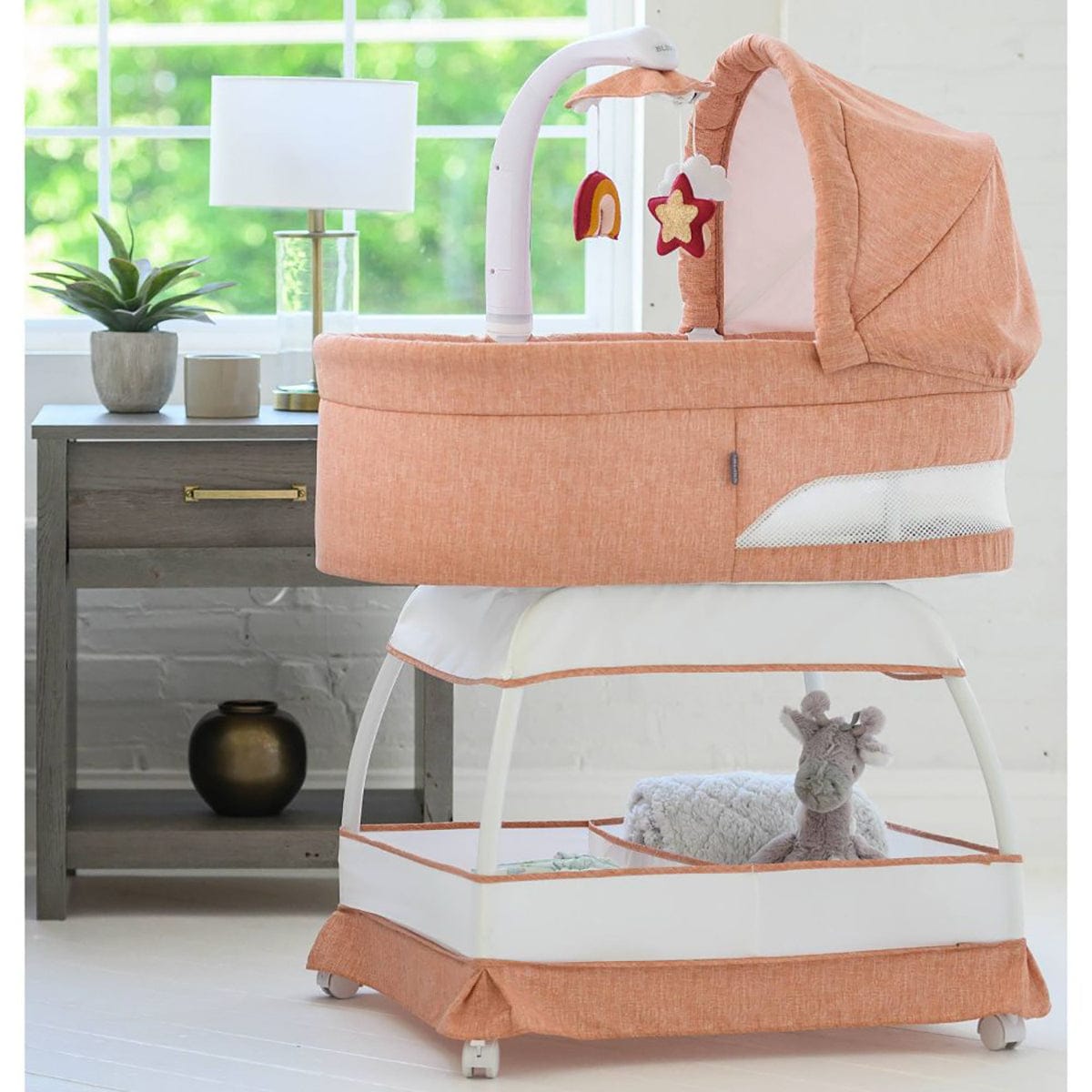 TruBliss Sweetli Nurture Bassinet - Clay Melange - BA601-CM