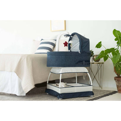 TruBliss Sweetli Nurture Bassinet - Denim Melange - BA601-DM