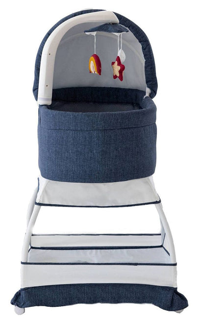 TruBliss Sweetli Nurture Bassinet - Denim Melange - BA601-DM