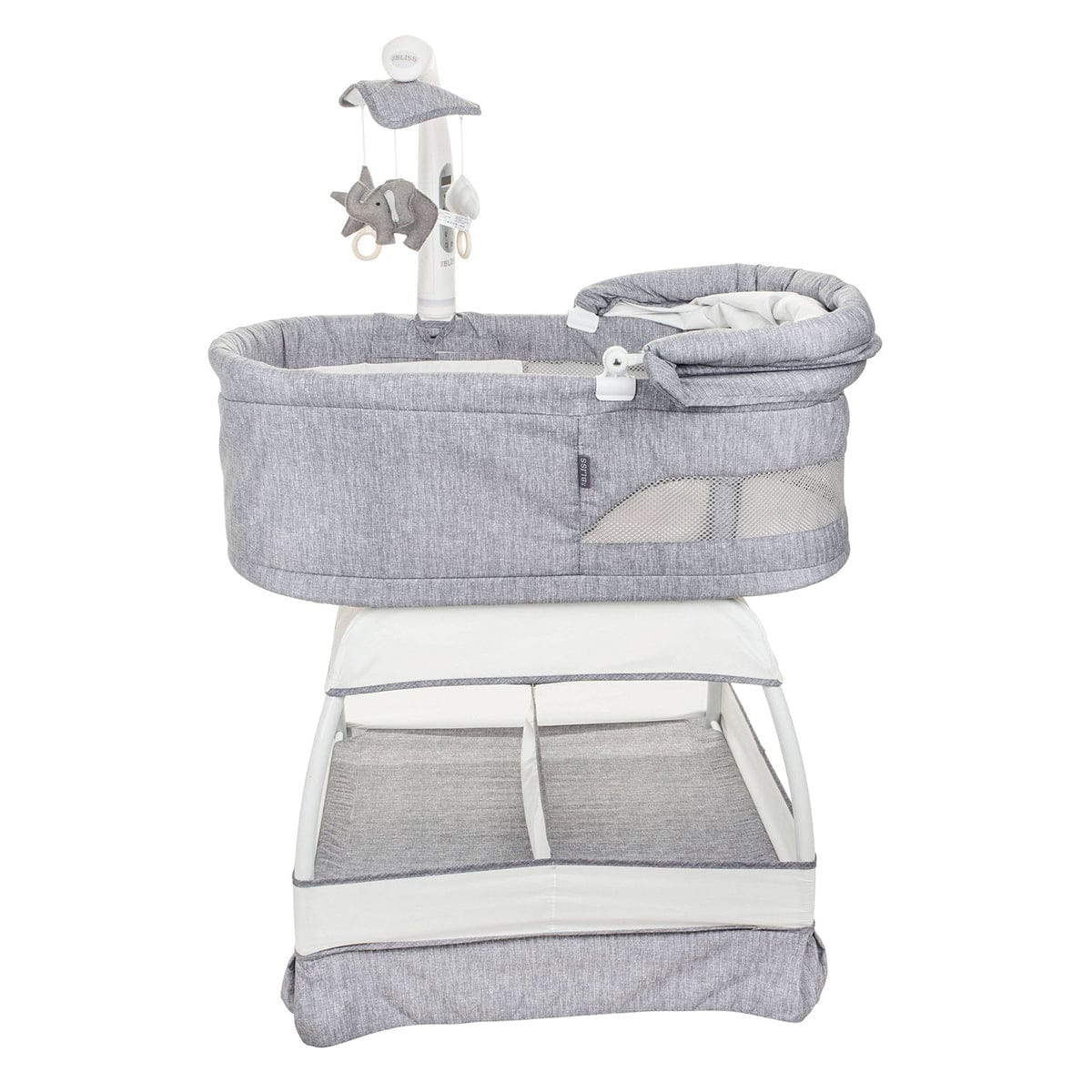 TruBliss Sweetli Nurture Bassinet - Grey Melange - BA601-GM