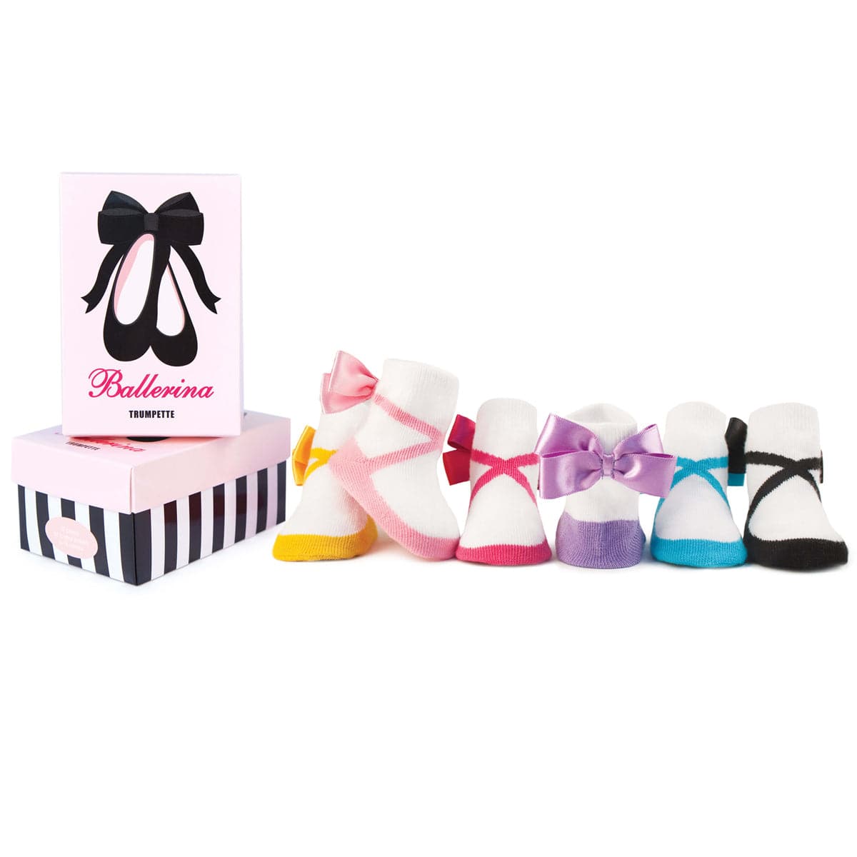 Trumpette Ballerina Socks - 6 Pair, 0-12 Months - S-1006-A-SB3