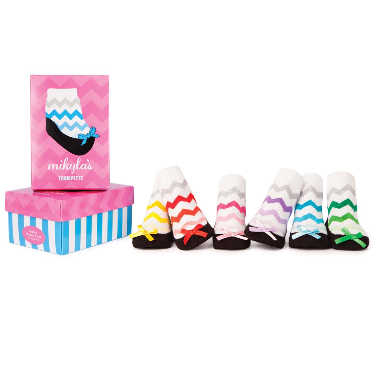 Trumpette Mikyla's Socks - 6 Pair, 0-12 Months - S-1066-A-SB3