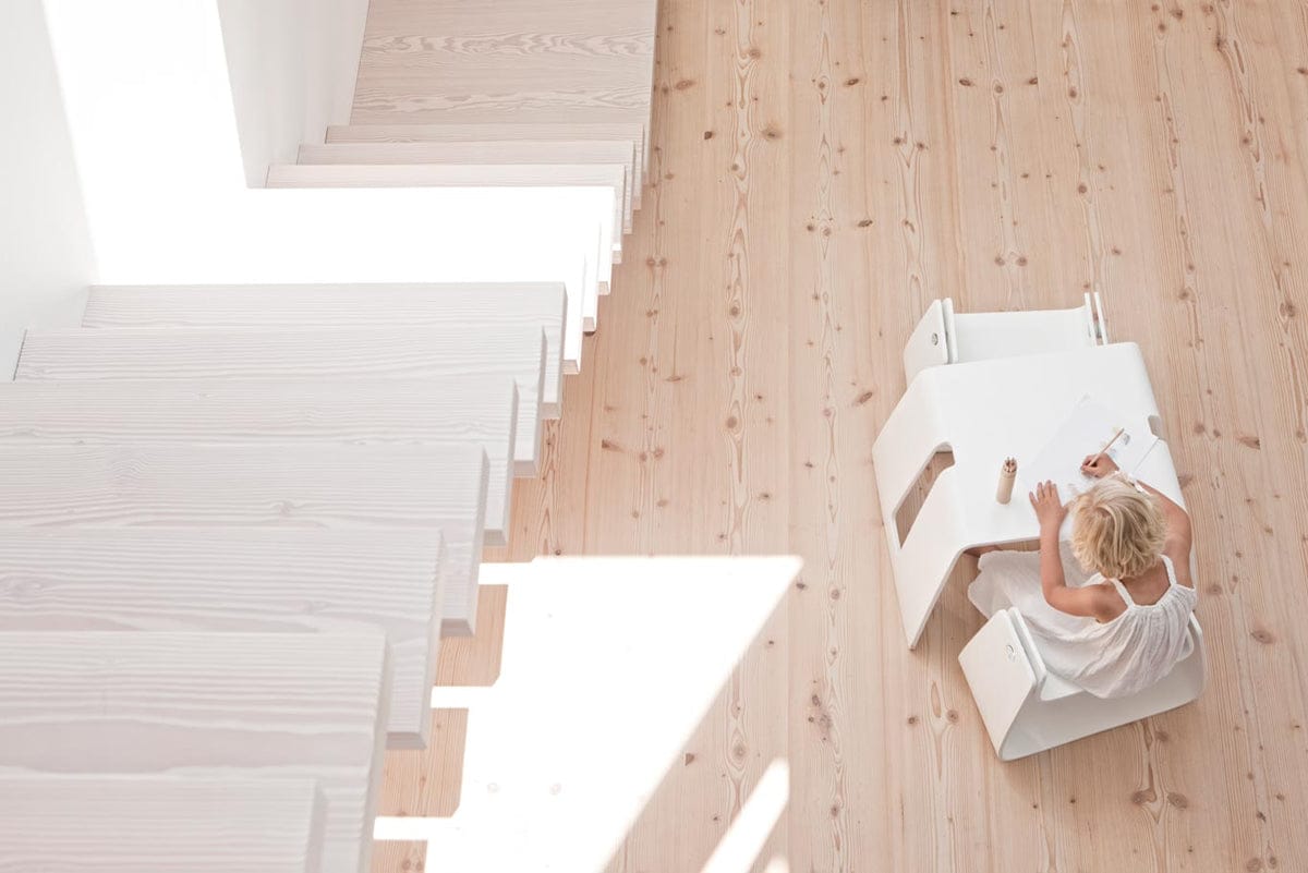 Tulip Leander Table & Stool Set - White - TU600000-03